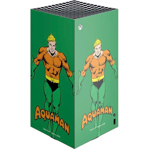 DC Comics Aquaman Classic Art Pose XBox Series X Digital Edition Console Skin